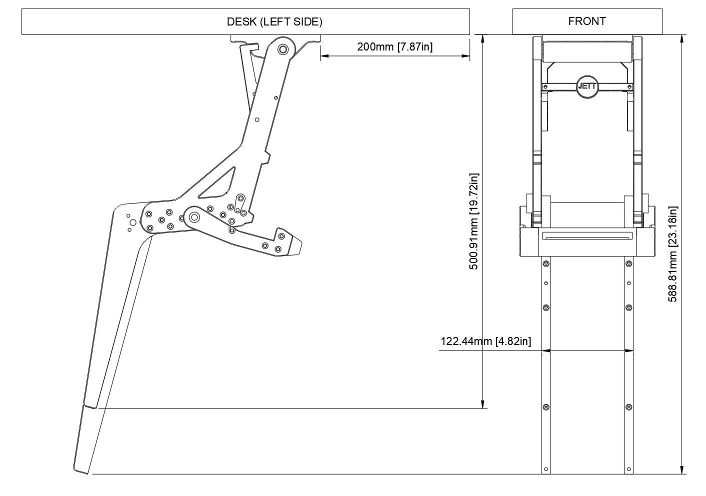 BlackWidow Stowaway Mount for STECS/Warthog/Orion