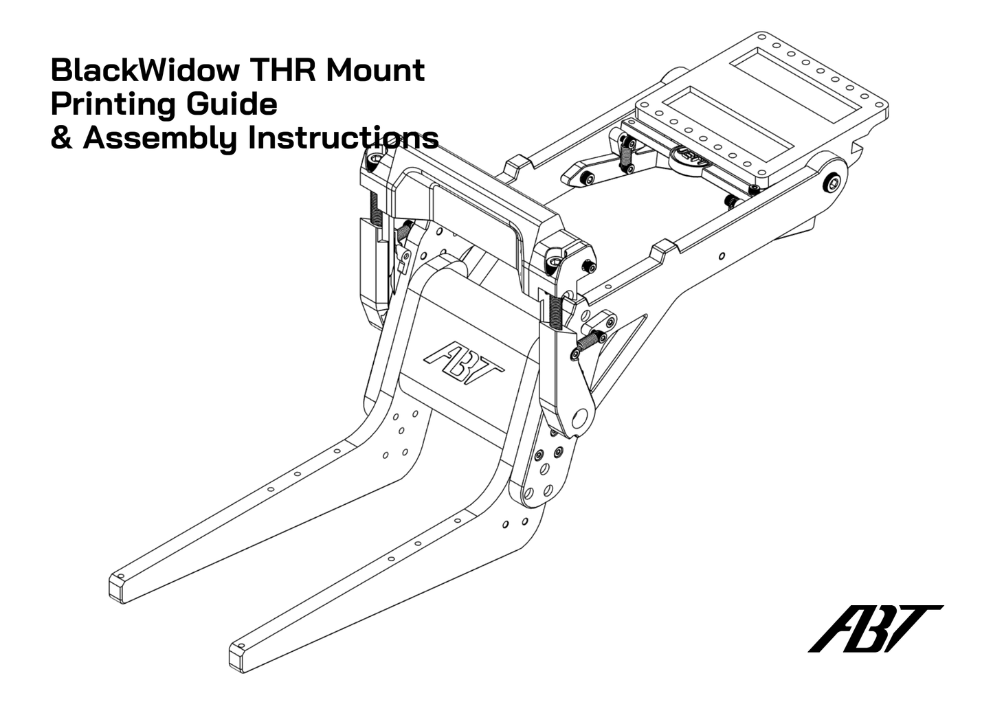 BlackWidow THR Stowaway Mount — Print Files & Instructions.